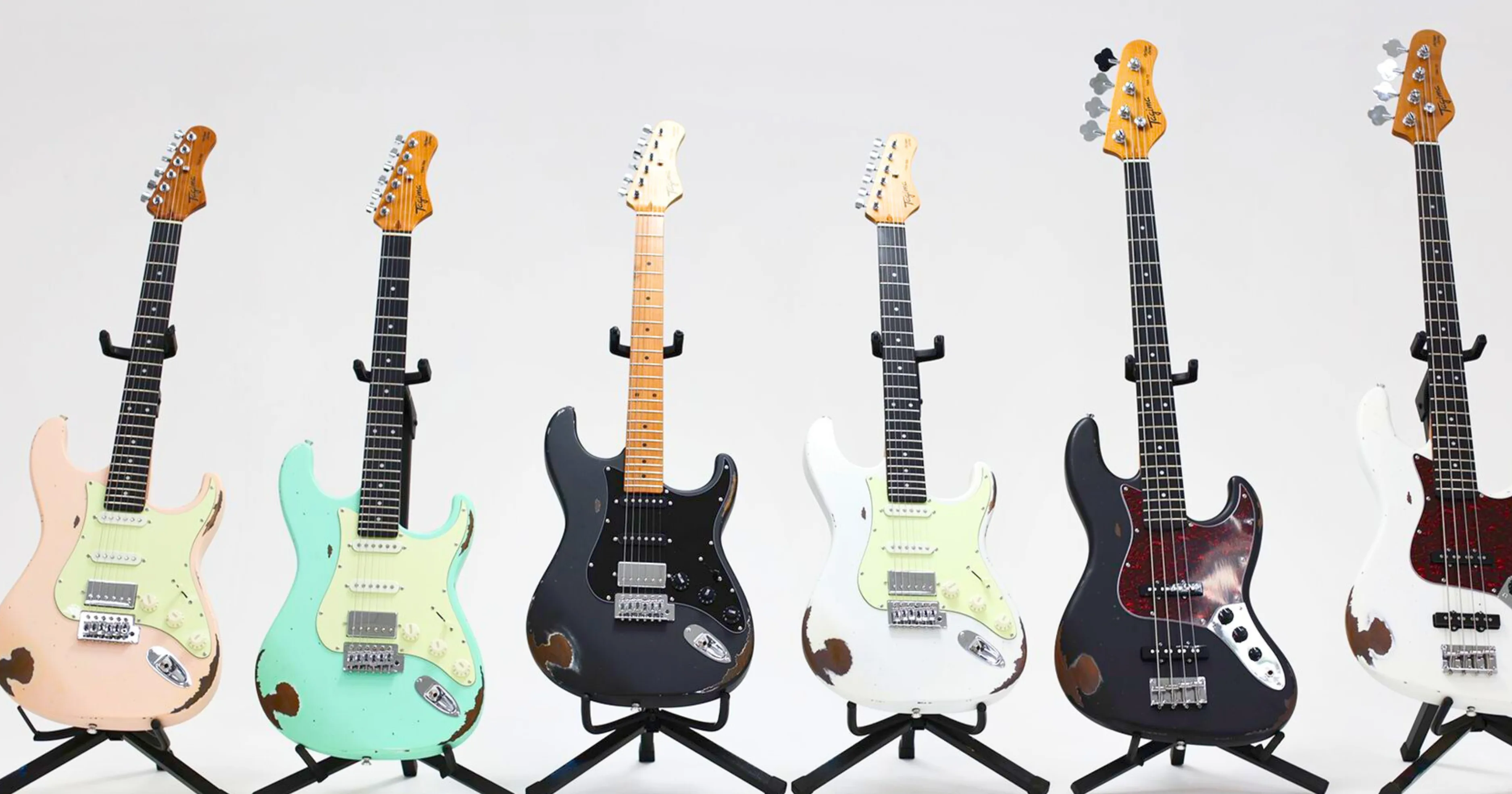Tagima Antique: nova série oferece guitarras e baixos envelhecidos artificialmente